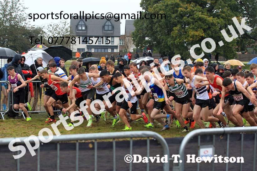 Junior Mens 2023 National Cross Country Relays, Berry Hill Park, Mansfield.  Photo: David T. Hewitson/Sports for All Pics